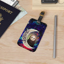 Cute No Face Ghibli Love You To The Moon Galaxy Luggage Tag