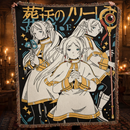 Frieren Anime Woven Throw Blanket