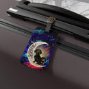 Dachshund Love You To The Moon Galaxy Luggage Tag