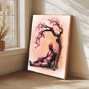 Deadpool Japan Cherry Blossom- Living Room - Canvas Wall Art - Print - Wall Decor