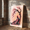 Deadpool Japan Cherry Blossom- Living Room - Canvas Wall Art - Print - Wall Decor