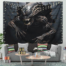 Alien Xenomorph Attacking Through A Brick Wall Tapestry