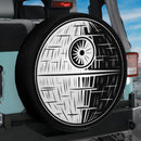 Death Star Black White Jeep Car Spare Tire Cover
