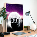 Demon Slayer Kimetsu No Yaiba Moon Night - Living Room - Canvas Wall Art - Print - Wall Decor