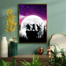 Demon Slayer Kimetsu No Yaiba Moon Night - Living Room - Canvas Wall Art - Print - Wall Decor