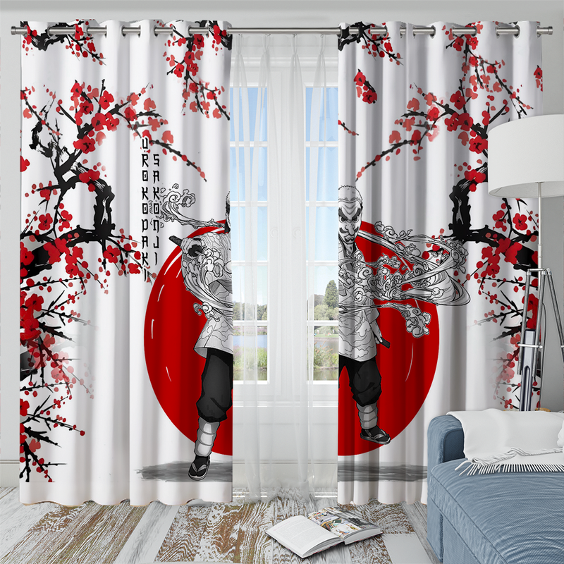 Sakonji Demon Slayer Anime Japan Style Window Curtain