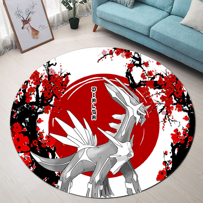 Dialga Pokemon Japan Style Round Rug