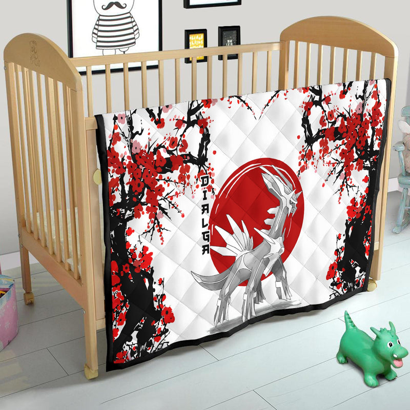 Dialga Pokemon Japan Style Quilt Blanket