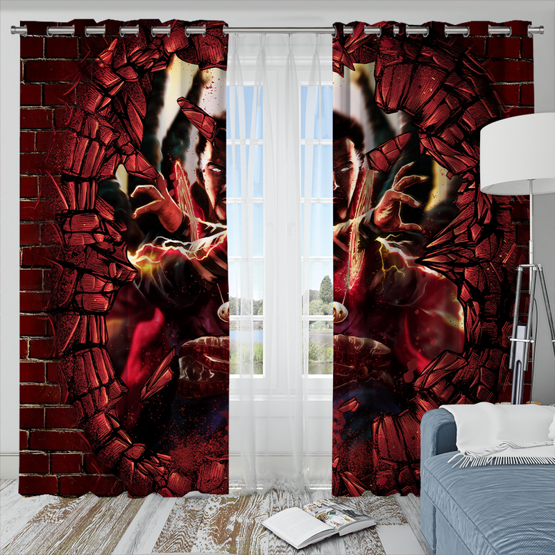 Doctor Strange Break Wall Style Window Curtain