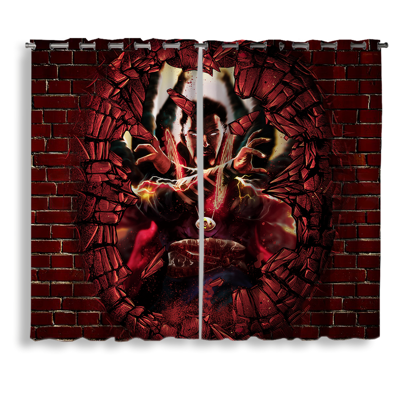 Doctor Strange Break Wall Style Window Curtain