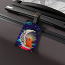 Dog Chainsaw Man Love You To The Moon Galaxy Luggage Tag