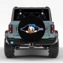Donald Duck Hide Unzipped Jeep Car Spare Tire Cover
