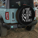 Don't Mistake Silence For Weakness Wolf Jeep Car Spare Tire Cover