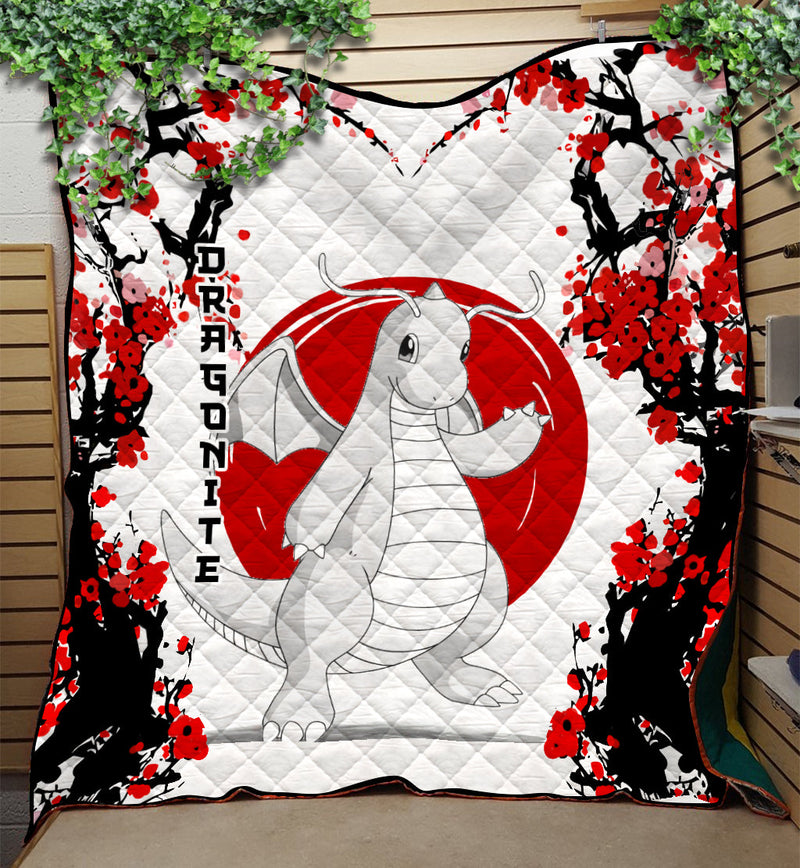 Dragonite Pokemon Japan Style Quilt Blanket