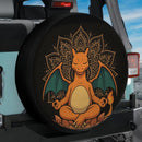 Charizard Pokemon Yoga Meditation Mandala Jeep Car Spare Tire Cover