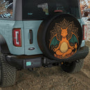 Charizard Pokemon Yoga Meditation Mandala Jeep Car Spare Tire Cover