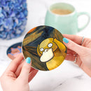 Psyduck Creaming Pokemon Ceramic Decor Coaster - Gift Idea