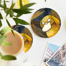 Psyduck Creaming Pokemon Ceramic Decor Coaster - Gift Idea