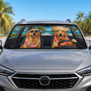 Golden Dog Days Of Summer Custom Car Windshield Sunshades