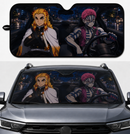 Demon Slayer Akaza Rengoku Custom Car Windshield Sunshades
