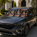 Bernese USA Flag Custom Car Windshield Sunshades