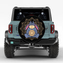 Mandala Meditating Eeyore Jeep Car Spare Tire Cover