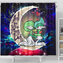 Pokemon Couple 1 Love You To The Moon Galaxy Shower Curtain Nearkii