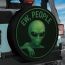 Ew People Alien Jeep Car Spare Tire Cover
