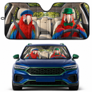Green Winged Macaw Parrot Custom Car Windshield Sunshades