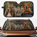 Basset Hounds Custom Car Windshield Sunshades