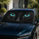 Blue Cat Eyes Car Sun Shades Windshield Accessories Decor Gift
