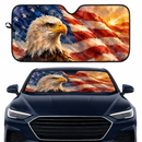Eagle American Flag Custom Car Windshield Sunshades