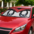 Cute Cartoon Eyes Red Custom Car Windshield Sunshades