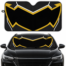 Power Rangers Megaforce Black Ranger Helmet Custom Car Windshield Sunshades