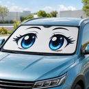 Anime Funny Eyes Car Sun Shades Windshield Accessories Decor Gift