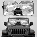 Jeep Camo Grey Color Custom Car Windshield Sunshades