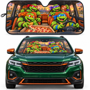 Classic Teenage Mutant Ninja Turtles Driving Custom Car Windshield Sunshades