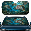 Bass Fishing Custom Car Windshield Sunshades