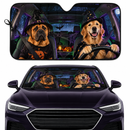 Labrador Retriever Witch Cosplay Custom Car Windshield Sunshades