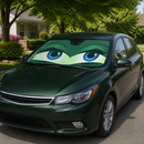Funny Girly Green Eyes Custom Car Windshield Sunshades