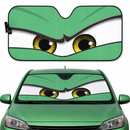 Green Angry Eyes Custom Car Windshield Sunshades