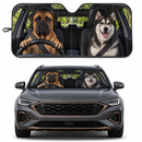 Funny Dogs Custom Car Windshield Sunshades