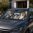 Shiba Inu Dogs Custom Car Windshield Sunshades