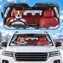 Snow Dog Custom Car Windshield Sunshades