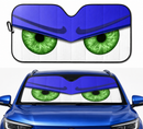 Blue Funny Angry Cartoon Eyes Custom Car Windshield Sunshades