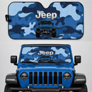 Jeep Camo Blue Color Custom Car Windshield Sunshades