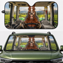Driving Horses Tractor Custom Car Windshield Sunshades