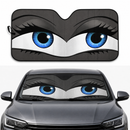 Funny Girly Grey Eyes Custom Car Windshield Sunshades