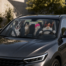 Funny Pets Driving Custom Car Windshield Sunshades