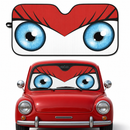 Red Cute Eyes Cartoon Custom Car Windshield Sunshades
